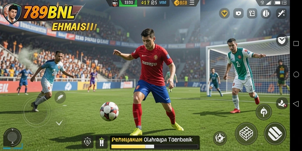 Tampilan gameplay seru di 789BNL dengan aksi olahraga nyata.