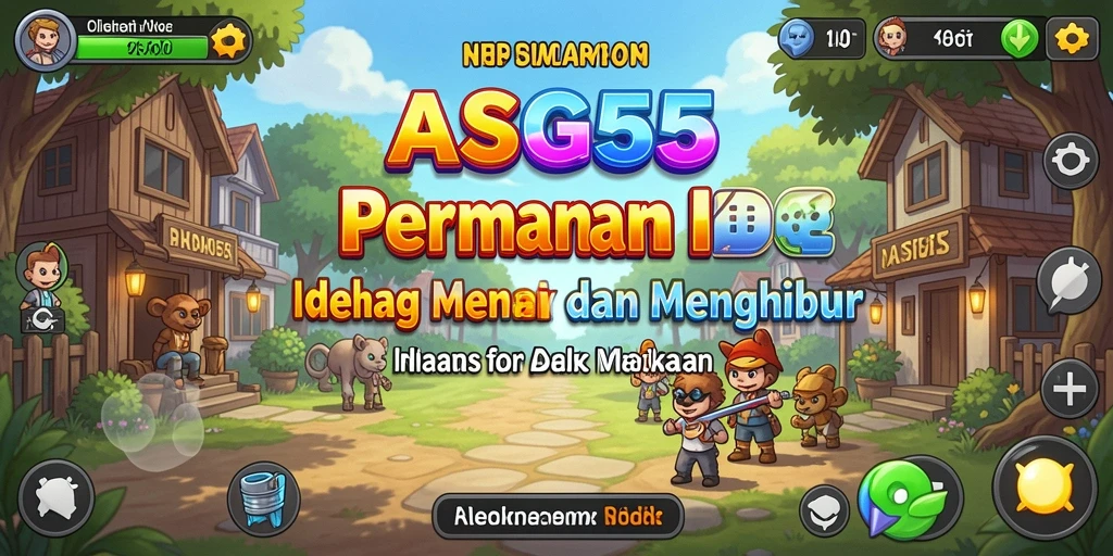 Screenshot gameplay ASG55 menunjukkan grafis dan mekanisme idle yang menarik.