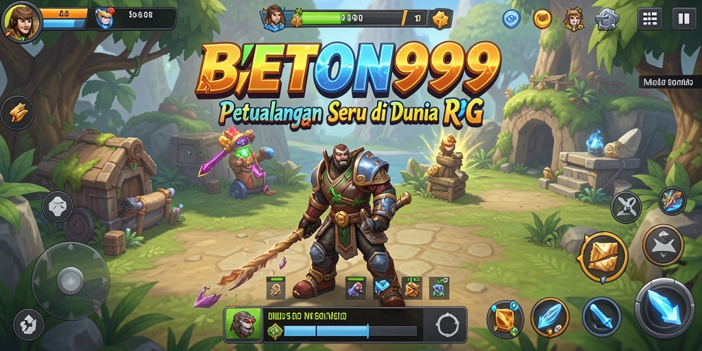 Tampilan gameplay BETON999 yang penuh aksi dan petualangan RPG.
