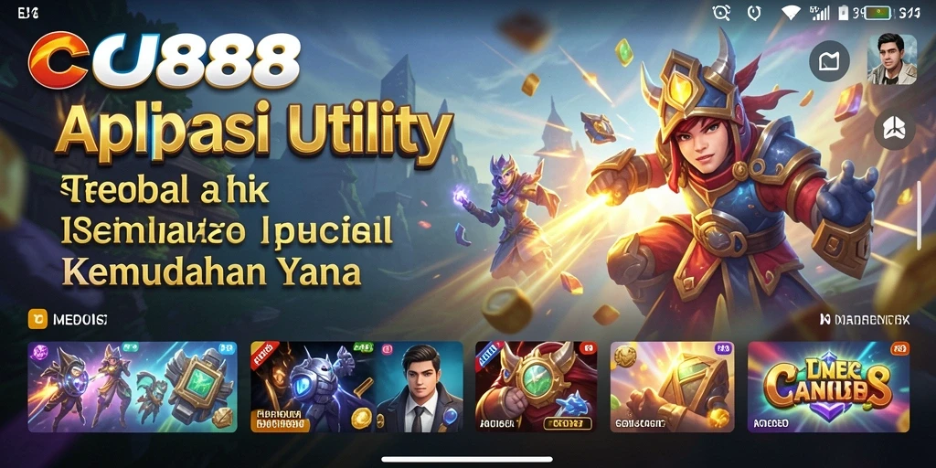 Tampilan utama CU888 yang menampilkan berbagai fitur Utility.