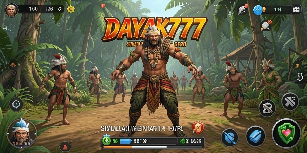 Tampilan gameplay DAYAK777 yang realistis dan menarik.