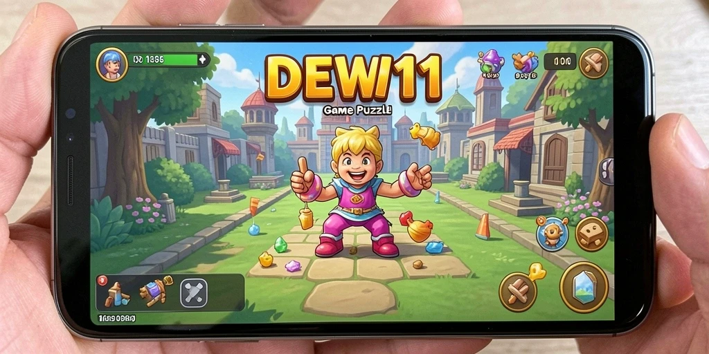 Screenshot DEWI11 menampilkan gameplay Puzzle yang seru dan menantang.