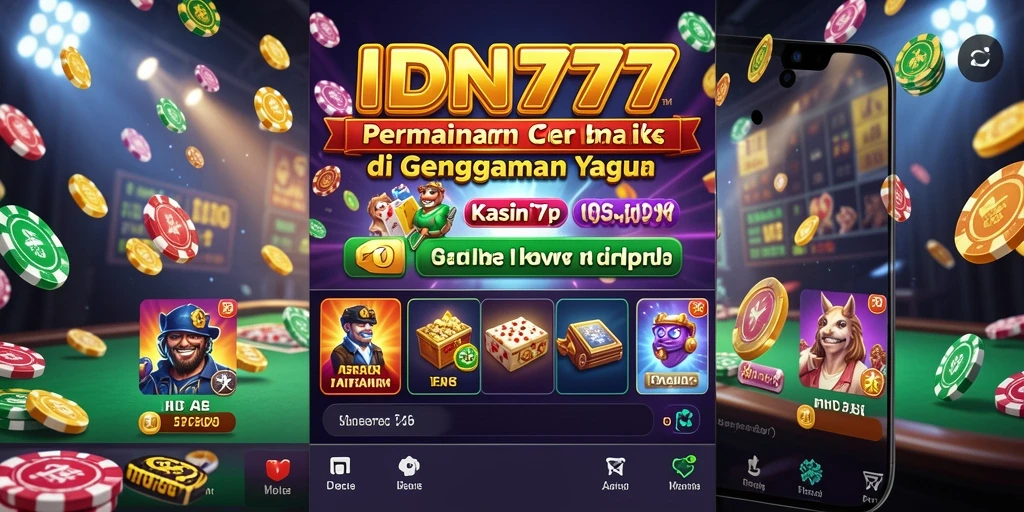 Tampilan screenshot utama IDN777 dengan gameplay Kasino yang menarik.
