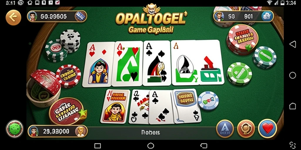 Tampilan menarik dari gameplay Gaple di OPALTOGEL.
