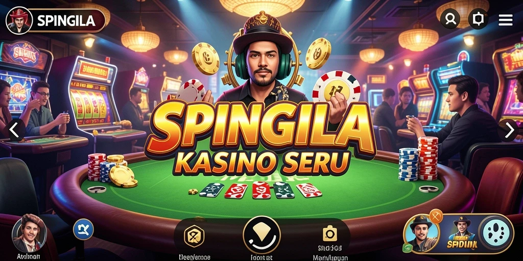Gameplay SPINGILA yang seru dengan desain menarik dan fitur interaktif.