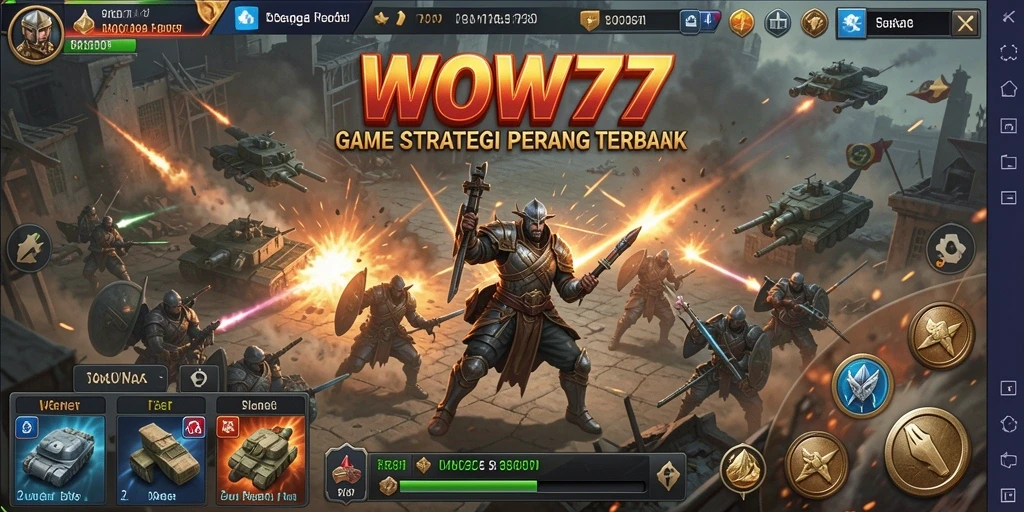Tampilan gameplay WOW77 yang menegangkan dan penuh strategi.